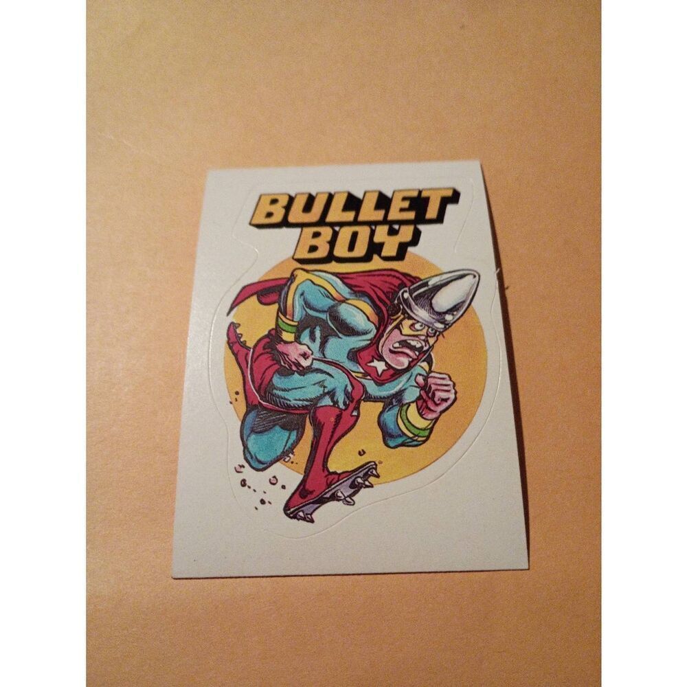 1983 General Mills Zero Hero Trading Card Sticker Vintage #52 Bullet Boy
